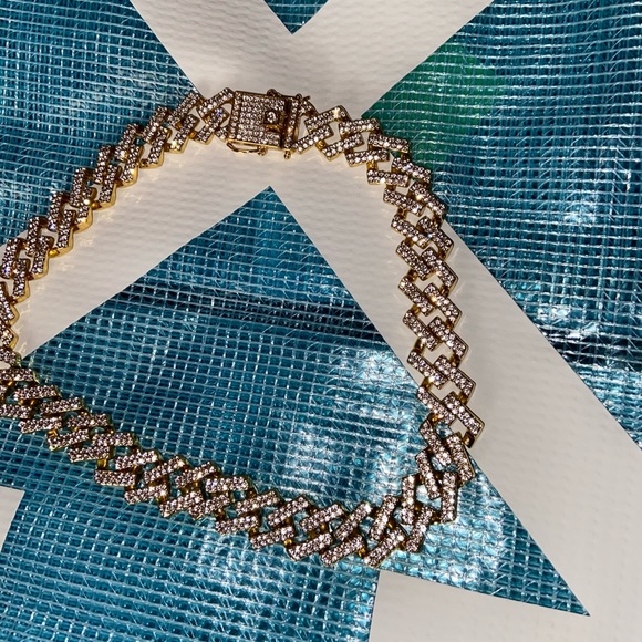 Jagged Edge Gold Cuban Link 💎 | GLD RZÉ - Picture 1 of 4